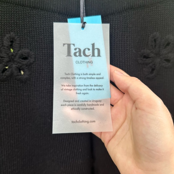 Tach Clothing Lila Pant Knit Floral Cut Outs - Picture 11 of 15